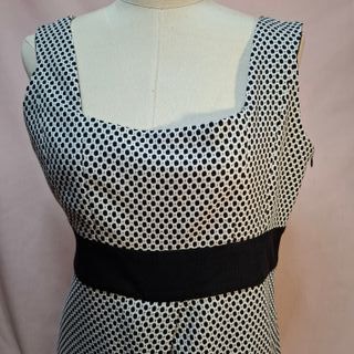 Vestido Zara Geométrico Negro y Blanco