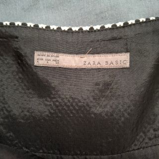 Vestido Zara Geométrico Negro y Blanco