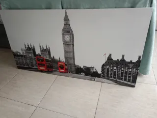 Cuadro Londres Big Ben Autobuses Rojos