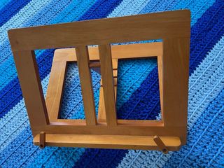 Atril de madera plegable y ajustable (35 x 26 cm)