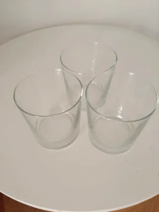 Set de 6 vasos de cristal