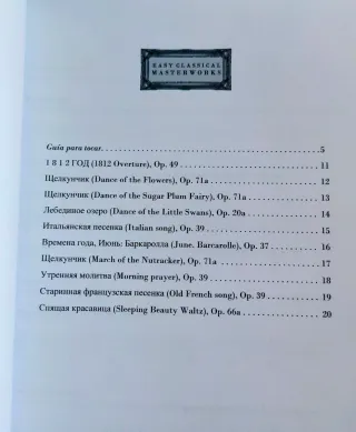 Partituras TCHAIKOVSKY para Violín