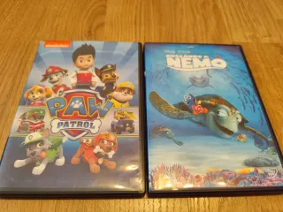 DVD Paw Patrol y Buscando a Nemo