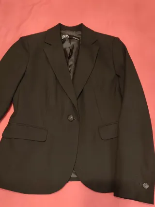 Chaqueta americana Zara negra