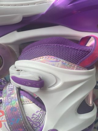 Patines Hikkole 4 Ruedas Morado Blanco