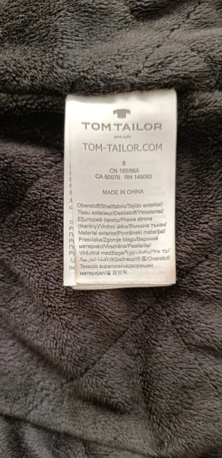 Casaco Acolchoado Tom Tailor Quente Preto