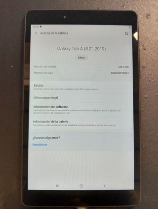 Samsung Galaxy Tab A 8" SM-T290N 32GB Wi-Fi Negra