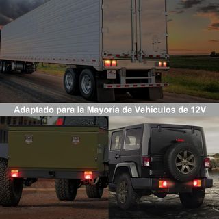 Justech 2PCS Luces Traseras Remolque con 7,5m Cabl