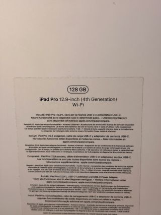 iPad Pro 12.9 4ª Gen 128GB Wifi OFFERTA NATALE