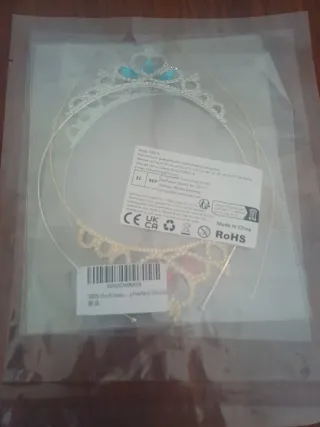 Diademas / tiaras de princesa doradas con colores