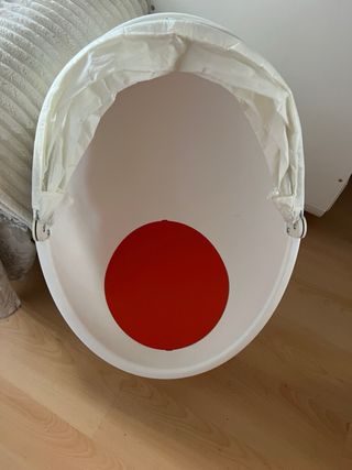 IKEA PS LÖMSK Sillón Giratorio Blanco/naranja