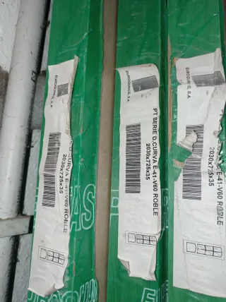 4 Puertas de Madera con Cristal