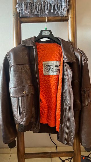 Chaqueta aviador marrón Avit Talla L