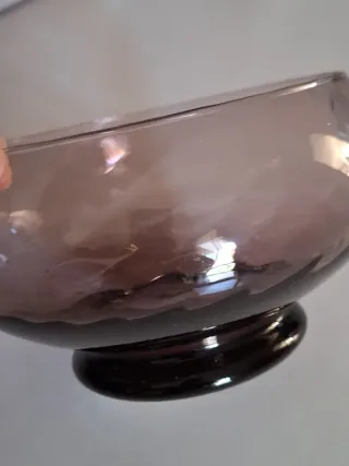 Set 6 coppette dessert in vetro viola