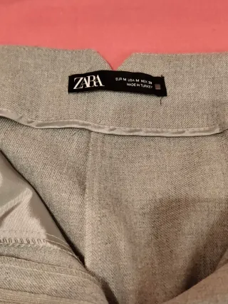 Pantalón de traje Zara gris