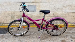 Bicicleta infantil niña 20 pulgadas rosa 6-9 años
