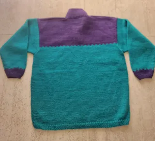 Maglione vintage donna fatto a mano con cervi