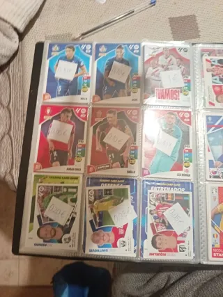 Lote de cromos de fútbol