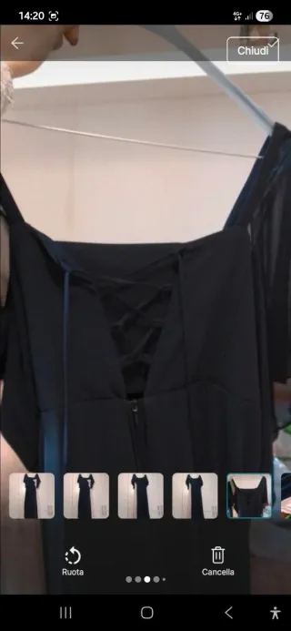 Abito elegante firmato tg 48 sera eventi rosablu