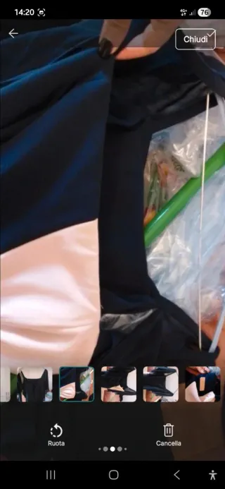 Abito elegante firmato tg 48 sera eventi rosablu