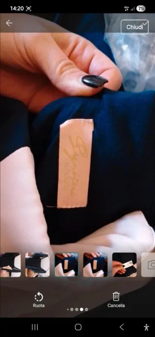 Abito elegante firmato tg 48 sera eventi rosablu