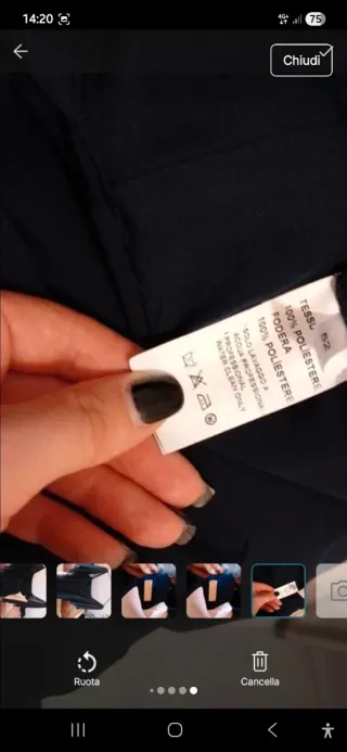 Abito elegante firmato tg 48 sera eventi rosablu