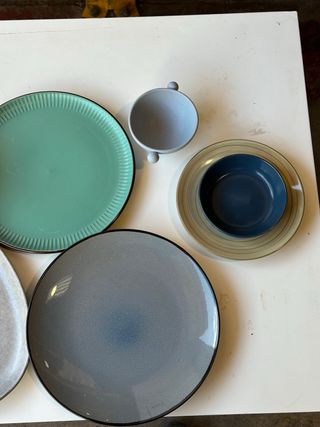 Juego de vajilla y accesorios de cocina