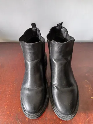 Botines negros de plataforma