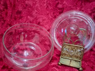 Bombonera de cristal con tapa