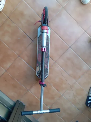 Patin infantil rosa y gris