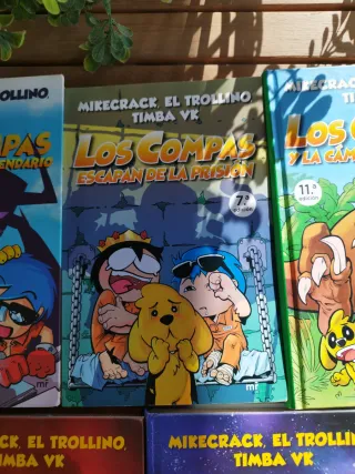 5 libros  Los Compas,del núm 1 al 5.