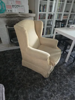 2 Sillones Ovejero Beige