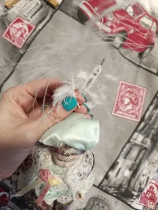 Muñeco Arlequín de Porcelana Decorativo