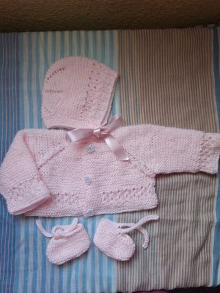 Conjunto punto bebé reborn 48 cm