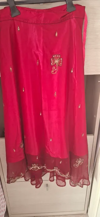 Gonna lunga etnica tulle poliestere