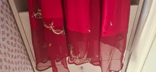 Gonna lunga etnica tulle poliestere