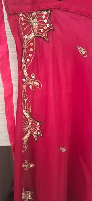 Gonna lunga etnica tulle poliestere