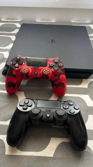 PS4 Slim Negra + 2 Mandos (PlayStation 4)