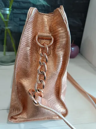Bolso Michael Kors Dorado Piel Texturizada
