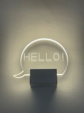 Luz LED infantil nube acrílico