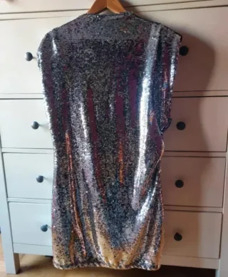 Vestido fiesta lentejuelas XL