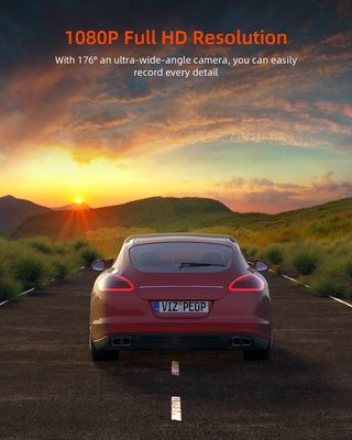 Zhiroad Dash CAM Coche, 1080P FHD Dash CAM con Pan