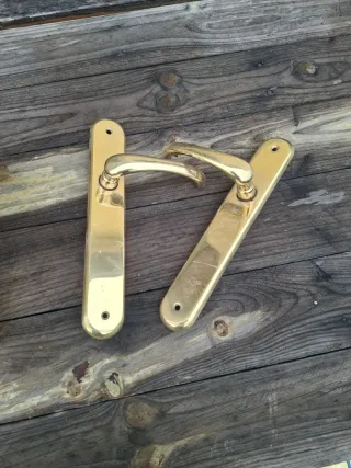 Manillas para puertas doradas (12 juegos)