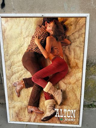 Cartel Publicidad ALTON Jeans Antiguo