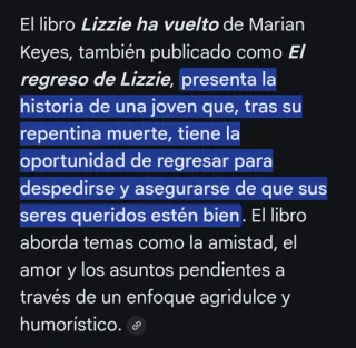 Libro: Lizzie Ha Vuelto / Lizzie Is Back (Ed. Bili