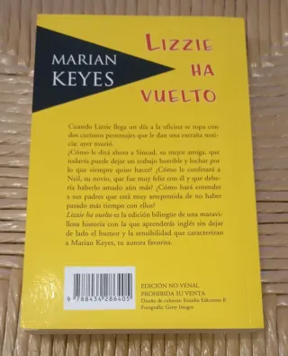 Libro: Lizzie Ha Vuelto / Lizzie Is Back (Ed. Bili