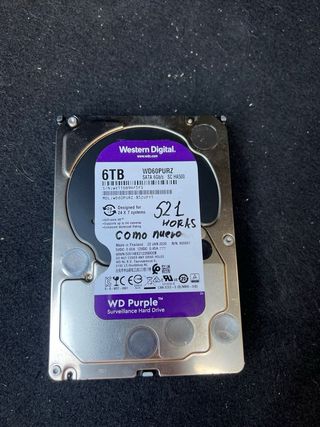 WD Purple 6TB Disco Duro 3.5 pulgadas SATA 6 Gb/s
