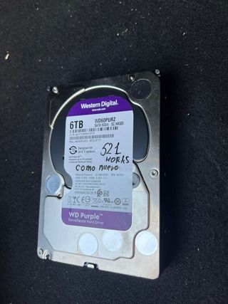 WD Purple 6TB Disco Duro 3.5 pulgadas SATA 6 Gb/s