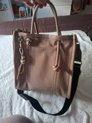 Bolso saco beige/marrón sin estrenar