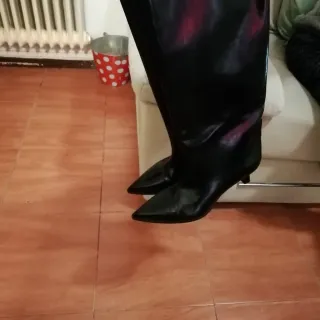 Botas altas Zara negras